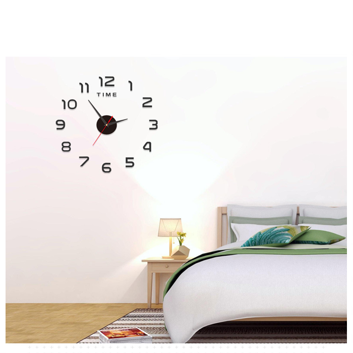 Buy Home Decor Fashion 3D DIY Large Wall Clock /DIY Acrylic Wall Mirror